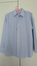 优衣库女装全棉条纹衬衫/长袖衬衣薄外套25秋冬新款479079 61 水蓝色 XL /165/92A 实拍图