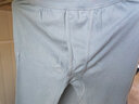 三枪100%纯棉男士薄款保暖内衣男精梳棉秋衣秋裤套装全棉打底衫秋冬季 柔蓝（中厚纯棉） 2XL /180推荐160-180斤 实拍图