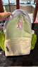 SHUKIKU儿童书包1-3年级小学生超轻防泼水透气背包户外旅游绿豆薄荷M+码 实拍图