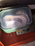 品喻（PINYU）【大号】碗筷收纳盒 碗柜沥水碗架带盖碗筷餐具收纳盒碗碟架 绿 实拍图