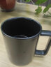 炊大皇马克杯陶瓷防滑杯底加厚大容量办公咖啡杯马克杯黑色420ml 实拍图