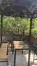 御藤美家（ROYAL RATTAN）户外露天庭院凉亭防腐木四柱亭帐篷雨棚农家乐展销活动遮阳棚 2.6X2.6米+3座板+桌【立柱10/铝合金框架 实拍图