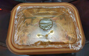 泰福高（TAFUCO）玻璃饭盒上班族带饭便当盒饭盒微波炉加热玻璃碗保鲜盒冰箱收纳盒 【泰福高-透明金】无分隔1040ML+640ML+丽致包 实拍图