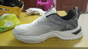 品牌断码男鞋2025新款春夏季透气跑步鞋男款防滑减震运动鞋软底网面鞋男士休闲鞋百搭厚底老爹鞋子春季增高薄款网鞋青少年潮鞋 6066白黑 44 实拍图