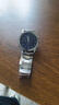 男士时尚商务手表三针数字刻度表盘潮流钢带青少年腕表石英表 蓝色【手表+送调表器】 实拍图