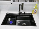 小米地宝系列日式厨房水槽大单槽洗菜盆一体盆洗碗槽304不锈钢台下盆水池 集渣过滤套餐 80*46（左右排水） 实拍图