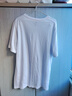 七匹狼纯棉短袖t恤男打底衫夏季薄款舒适透气老头衫100%棉白色运动汗衫 白色-圆领款 XL-175（建议体重120-140斤） 实拍图
