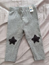 迷你巴拉女童修身裤子舞蹈裤秋新款长裤【弹力打底裤】 浅花灰 80 实拍图