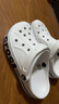 卡骆驰（crocs）洞洞鞋男鞋女鞋 25夏季新款贝雅拖鞋轻便透气情侣鞋沙滩鞋凉鞋 贝雅卡骆班-白色/热推款 36 -37  /M4W6/220mm 实拍图
