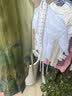 罗蒙女童马面裙汉服新中式儿童古风中秋国风演出服 青绿色套装 100 实拍图