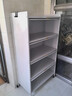 帅仕（shuaishi）厨房用具置物架落地多层餐边柜收纳碗柜家用橱柜微波炉烤箱储物柜 【升级特厚】白5层80长42深丨高硬度实心门丨特强承重 实拍图