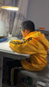 晶熠儿童学习桌椅套装课桌小学生写字桌子学校作业书桌椅家用可升降 乐学款(灰)手摇桌-手提海绵椅+灯 实拍图