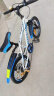 凤凰（Phoenix）儿童自行车山地车男女学生脚踏车6-12岁童车 霸道 白蓝色 18寸 实拍图