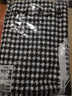 目丸围巾女冬季ins网红千鸟格保暖加厚百搭流苏撞色针织格子围脖韩版 千鸟格黑色 实拍图