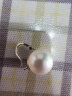 PWL925银珍珠耳环轻奢小众设计感2023年新款银耳钉高级感女银耳饰 925银珍珠耳扣 实拍图