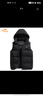 贵人鸟男士秋冬季棉马甲外套男生纯色百搭连帽保暖外穿情侣男女同款 黑色 XL 实拍图