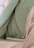 一默四件套被套床单枕套简约纯色水洗棉居家宿舍家纺亲肤透气床品套装 卡其+抹茶绿 床单款 （被套200*230cm） 实拍图