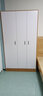 易宝林衣柜家用卧室翻开门简约衣柜出租房现代简约衣橱收纳储物柜带安装 原木风100cm三门【包安装】 实拍图