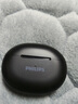 飞利浦（PHILIPS）真无线蓝牙耳机半入耳式通话降噪游戏音乐运动低延迟长续航适配苹果华为小米通用蓝牙耳机 TAT1199-AI降噪通话-舒适佩戴 夜黑 实拍图