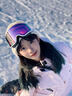 酷峰滑雪眼镜登山男女滑雪装备双层防雾柱面护目镜可戴近视滑雪镜 【高清防雾】麋鹿-樱花粉 实拍图