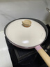 懒米抱抱炒锅麦饭石色不粘锅子轻量少油烟炒菜锅家用电磁炉煤气燃气灶 【炒锅+24cm汤锅】粉色 30cm 实拍图
