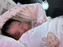 安舒棉婴儿防惊跳宝宝睡袋天竹纯棉秋冬幼儿防踢被投降式四季款包被 小兔子（棉柔双层）适合15-25℃ L码【适合体重13-20斤】 实拍图