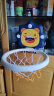欣格儿童篮球框 室内投篮架 家用挂式篮球板 免打孔篮筐 宝宝玩具男孩女孩生日礼物 可自动计分 蓝色狮子 实拍图