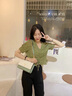 CUADEN KLLIATM轻奢包包女包一鹿有你斜挎包单肩包生日七夕情人节礼物送女友老婆 【白绿色】礼盒装 2025高级感女生包实用走心送老婆妈妈长辈 实拍图