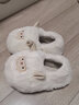 细细条 情侣卡通可爱小绵羊棉拖鞋男女冬居家包跟防滑保暖防滑月子鞋ins 全包款奶油白 35-36 实拍图
