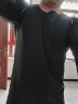 范迪慕 运动套装男健身服紧身衣跑步打底篮球 黑色拼线-长袖三件套 2XL  晒单实拍图