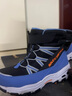 Skechers斯凯奇儿童绒绒靴雪地靴保暖男童棉鞋防寒加绒高帮女童靴660092L 男童/黑色/浅蓝色/BKLB 37 实拍图