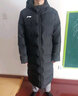 李宁 棉服男冬季长款加厚保暖过膝防风连帽外套羽绒服 黑色（棉服） XL 实拍图