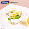 Glasslock 卡通玻璃水杯个性动物带把水杯果汁牛奶早餐杯家用水杯带彩盒 熊猫图案475ml 实拍图
