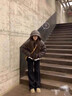 棉致穿搭高级感羽棉绒服女秋冬季2025年纯色洋气连帽设计感宽松外套女 棕色 M 实拍图