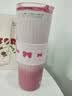 艾可思保温杯女士咖啡杯大容量316不锈钢保温杯双饮杯 美乐蒂 650ml -三饮口 实拍图