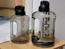大容量塑料水杯子健身运动吨吨杯饮用冷水壶耐高温便携学生男女 黑色 2700ml 实拍图