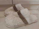 GOEWY棉拖鞋女秋冬季保暖女士棉拖厚底居家室内防滑毛绒拖鞋情侣可外穿 百搭杏色礼盒装【TPR防滑大底+保暖锁温+亲肤毛绒】 36-37 （适合36-37脚穿） 实拍图