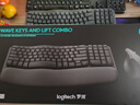罗技（Logitech）Wave Combo 无线人体工学键鼠套装 垂直鼠标 无线蓝牙鼠标 办公键盘 无线键盘 蓝牙键盘 黑色 实拍图