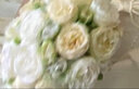 仁善祥手捧花结婚领证手捧花结婚仿真花求婚婚纱摄影拍照道具手捧花 香槟/白(加大款/约13朵)+礼品袋 1束 实拍图
