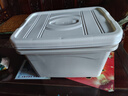 京东物流 手提收纳箱带盖储物盒加厚塑料整理箱车载家用玩具收纳 浅灰色 加大号 43*30*24cm 实拍图