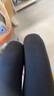 浪莎打底裤女春季棉条纹美腿显瘦光腿连裤袜薄款打底裤袜 黑色1条 实拍图