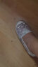 快乐玛丽（J&M）渔夫鞋女夏季镂空透气布鞋休闲懒人一脚蹬平底单鞋女 银色 38  晒单实拍图