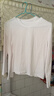 京东京造【10A抗菌T】长袖t恤女卫衣25秋季新款打底衫 白色 XS 实拍图