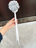 三利洗澡刷搓澡刷浴花球2合1沐浴刷长柄刷擦背不求人后背搓泥洗澡神器 实拍图