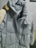 雅鹿中长款羽绒服女冬季2025年冬季新款时尚洋气加厚保暖休闲年轻外套 蓝色 S 【推荐80-110斤】 实拍图