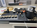 澜翊天然整块乌金石茶盘全自动一体茶具套装家用功夫电磁炉客厅大茶台 干湿套组带电器（80*37） 1件 实拍图