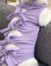 宠号 宠物猫咪衣服 绝育服 母猫 手术服小猫猫防掉毛 浅紫色 S 实拍图