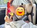 Heekin德国 儿童安全座椅汽车用0-4-12岁婴儿宝宝360度旋转ISOFIX硬接口 尊享灰(遮阳棚+上拉带+侧保护) 实拍图