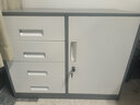信京办公文件柜铁皮柜矮柜抽屉员工档案资料柜储物柜高580偏四抽灰框 实拍图