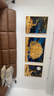 宜巢 沙发背景墙装饰画客厅沙发后面挂画现代三联画免打孔 A 福禄双全 左右60*80中间110*80烤瓷/镶钻画 实拍图